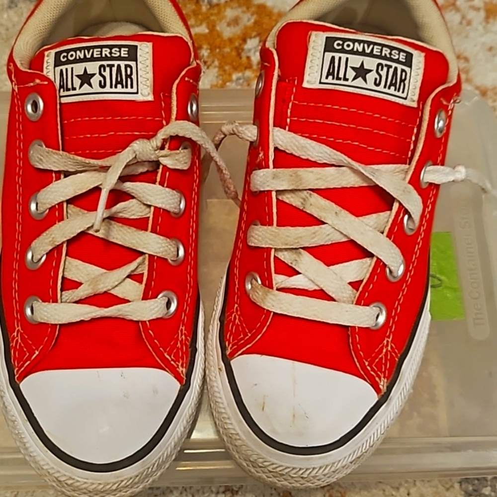 Kids Converse Red Shoes